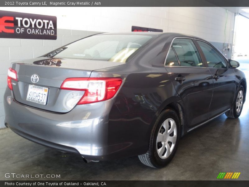 Magnetic Gray Metallic / Ash 2012 Toyota Camry LE