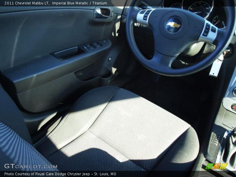 Imperial Blue Metallic / Titanium 2011 Chevrolet Malibu LT