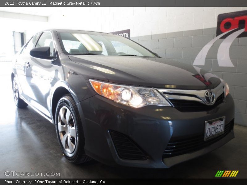 Magnetic Gray Metallic / Ash 2012 Toyota Camry LE