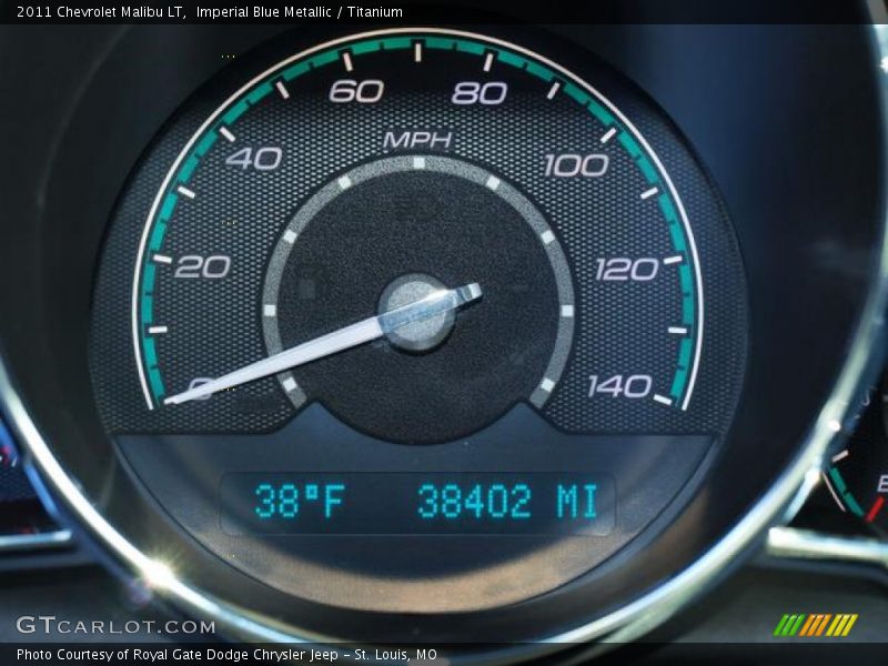 Imperial Blue Metallic / Titanium 2011 Chevrolet Malibu LT