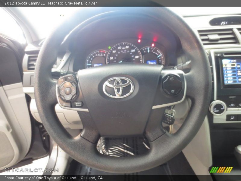 Magnetic Gray Metallic / Ash 2012 Toyota Camry LE