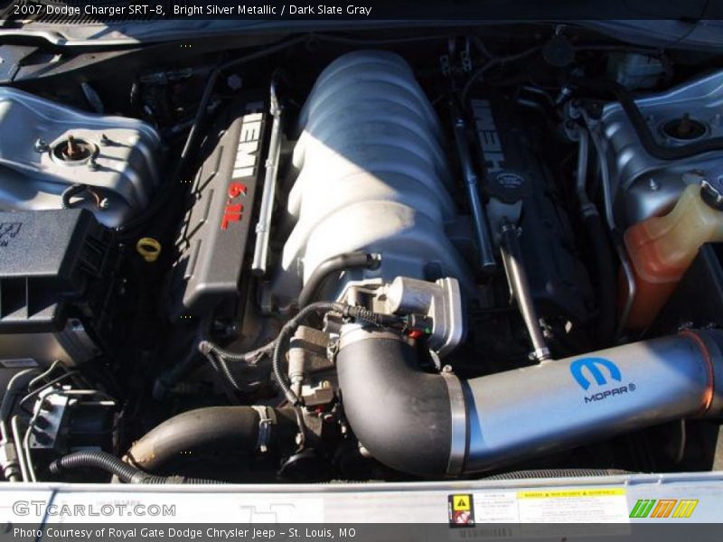 Bright Silver Metallic / Dark Slate Gray 2007 Dodge Charger SRT-8
