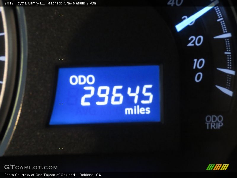 Magnetic Gray Metallic / Ash 2012 Toyota Camry LE