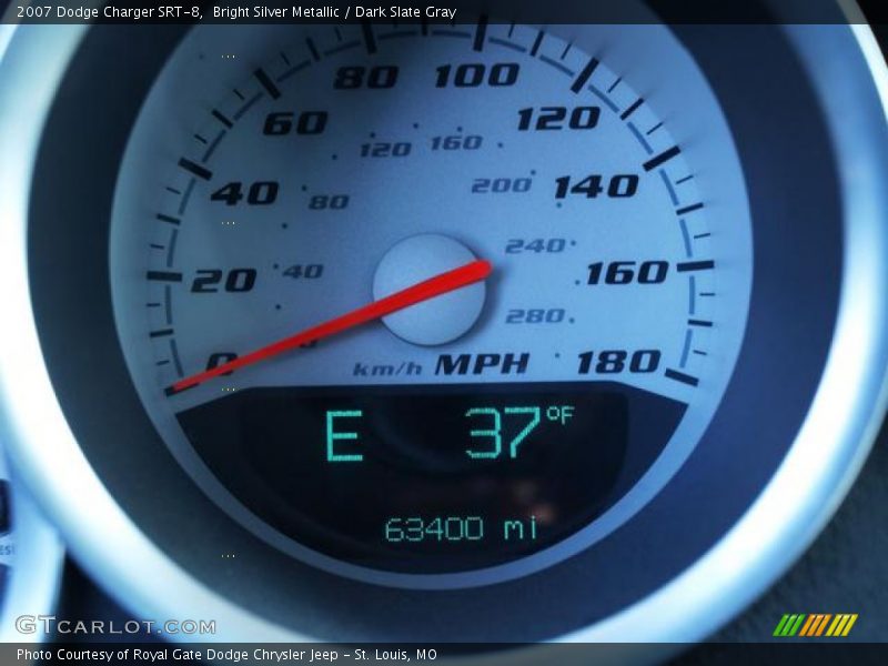 Bright Silver Metallic / Dark Slate Gray 2007 Dodge Charger SRT-8