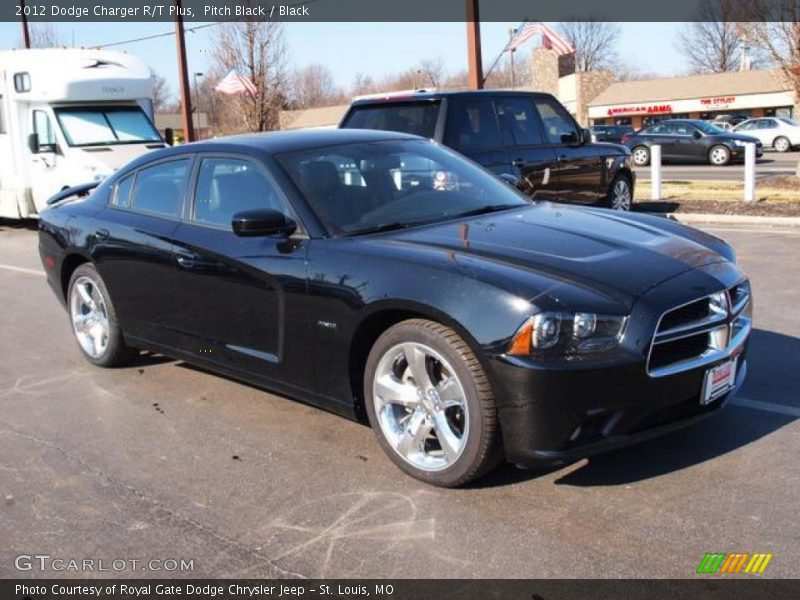 Pitch Black / Black 2012 Dodge Charger R/T Plus