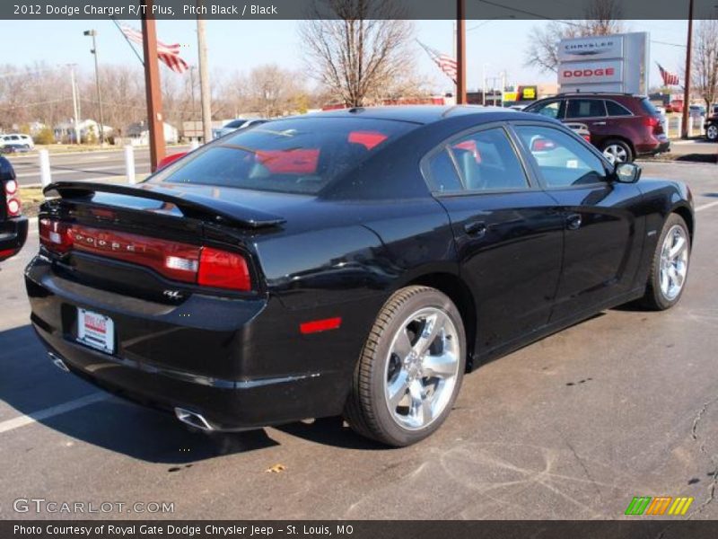 Pitch Black / Black 2012 Dodge Charger R/T Plus