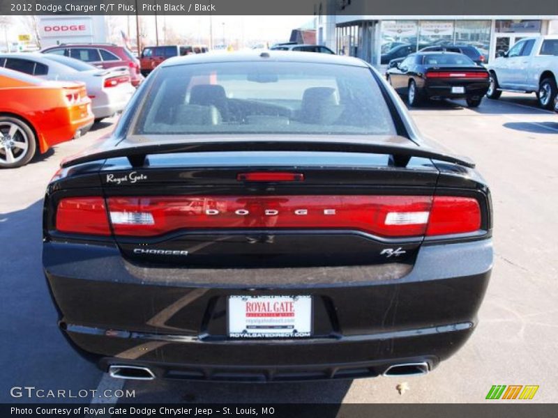 Pitch Black / Black 2012 Dodge Charger R/T Plus