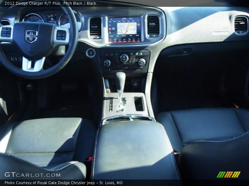 Pitch Black / Black 2012 Dodge Charger R/T Plus