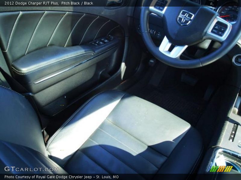 Pitch Black / Black 2012 Dodge Charger R/T Plus