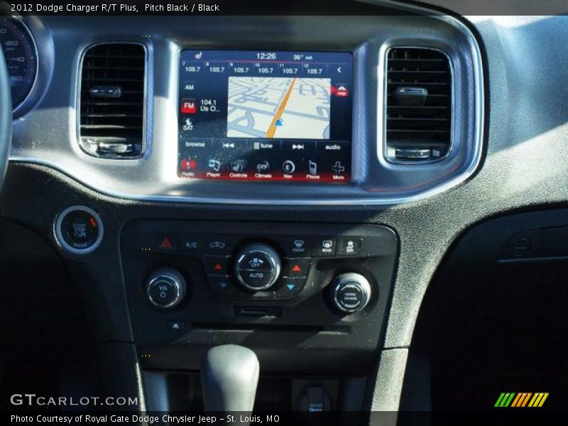 Pitch Black / Black 2012 Dodge Charger R/T Plus