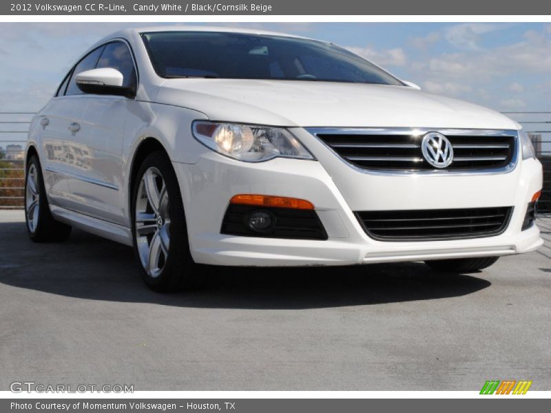Candy White / Black/Cornsilk Beige 2012 Volkswagen CC R-Line