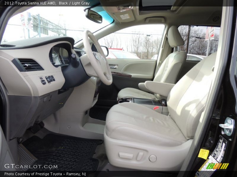 Black / Light Gray 2012 Toyota Sienna XLE AWD