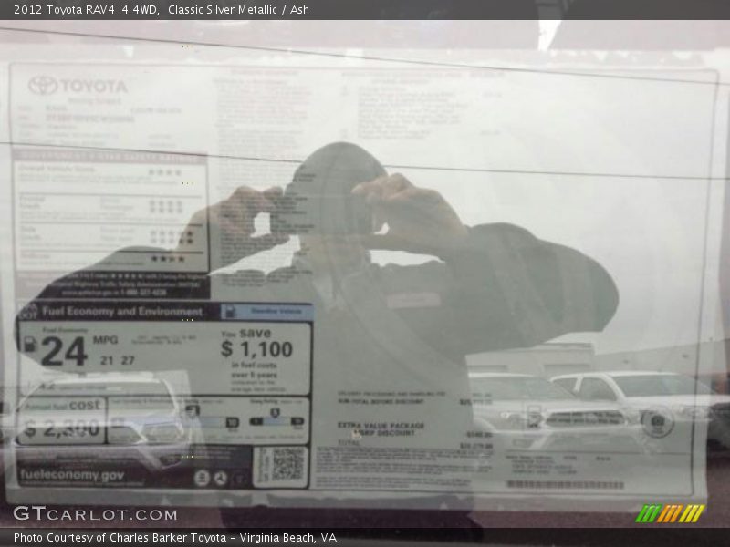 Classic Silver Metallic / Ash 2012 Toyota RAV4 I4 4WD