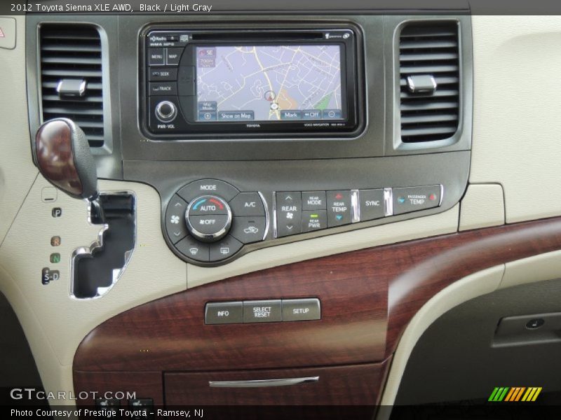 Black / Light Gray 2012 Toyota Sienna XLE AWD