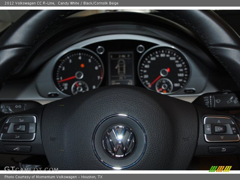 Candy White / Black/Cornsilk Beige 2012 Volkswagen CC R-Line
