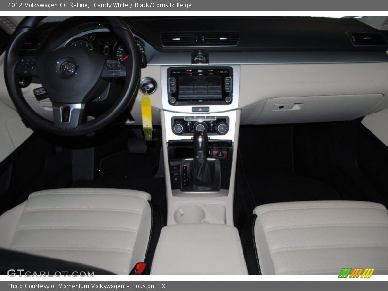 Candy White / Black/Cornsilk Beige 2012 Volkswagen CC R-Line