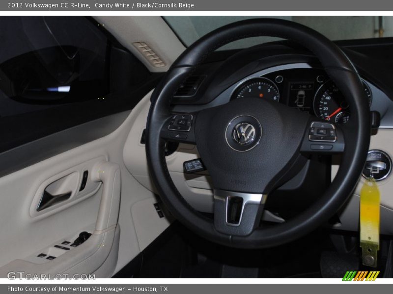 Candy White / Black/Cornsilk Beige 2012 Volkswagen CC R-Line