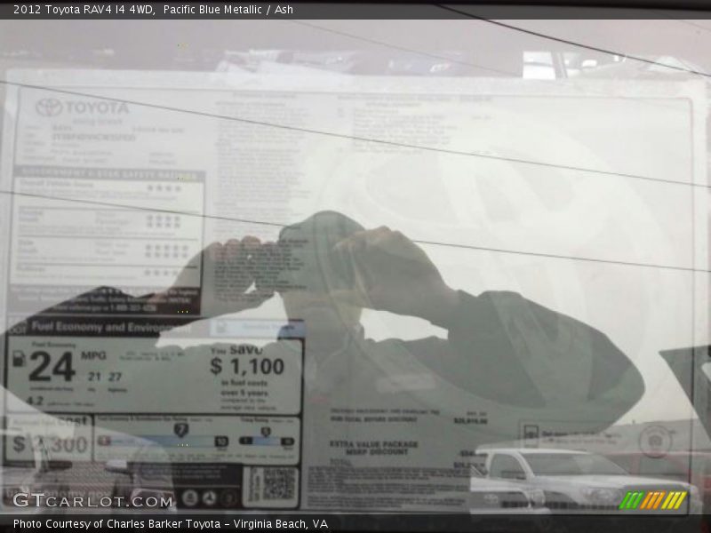 Pacific Blue Metallic / Ash 2012 Toyota RAV4 I4 4WD