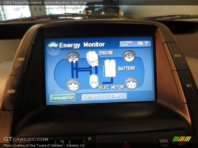 Spectra Blue Mica / Dark Gray 2009 Toyota Prius Hybrid