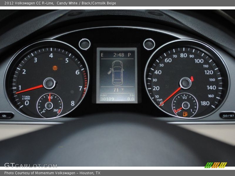 Candy White / Black/Cornsilk Beige 2012 Volkswagen CC R-Line