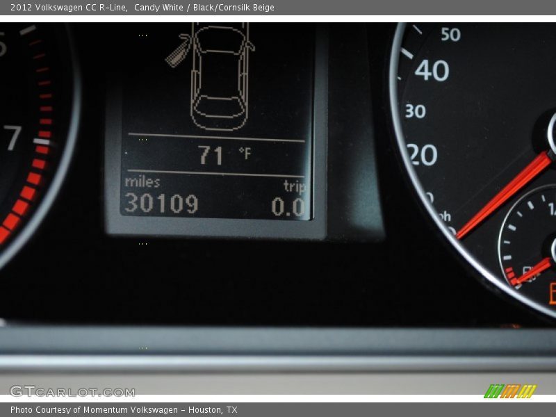 Candy White / Black/Cornsilk Beige 2012 Volkswagen CC R-Line