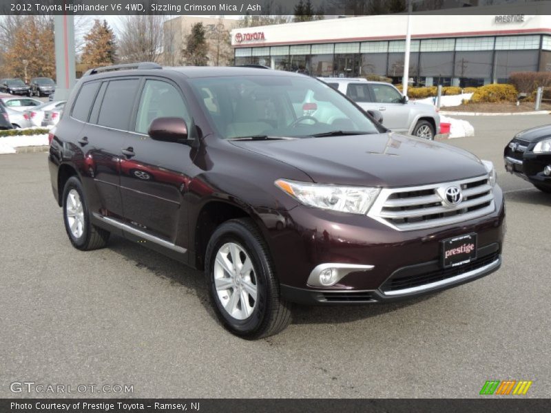 Sizzling Crimson Mica / Ash 2012 Toyota Highlander V6 4WD