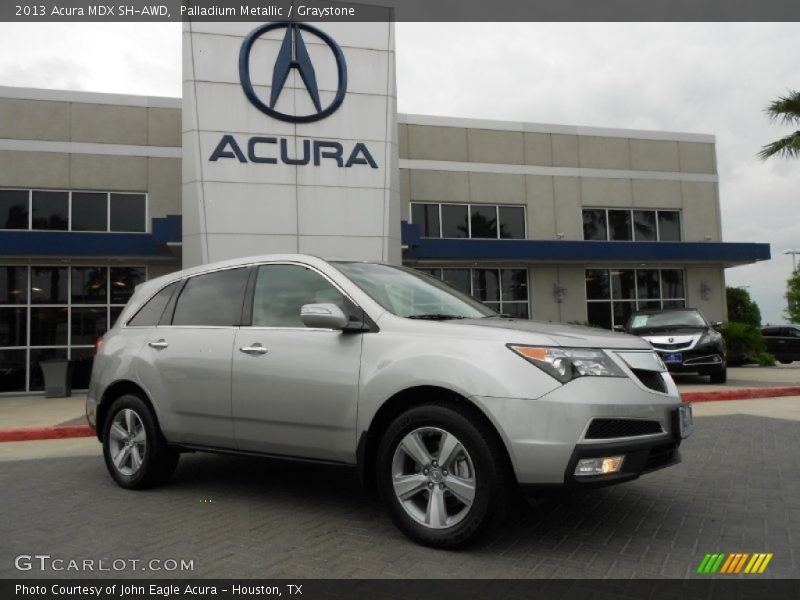 Palladium Metallic / Graystone 2013 Acura MDX SH-AWD