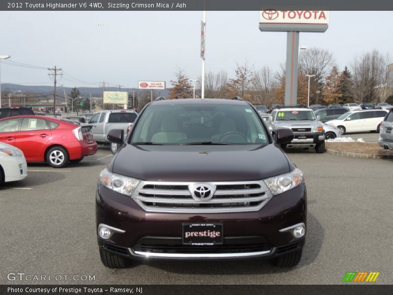 Sizzling Crimson Mica / Ash 2012 Toyota Highlander V6 4WD