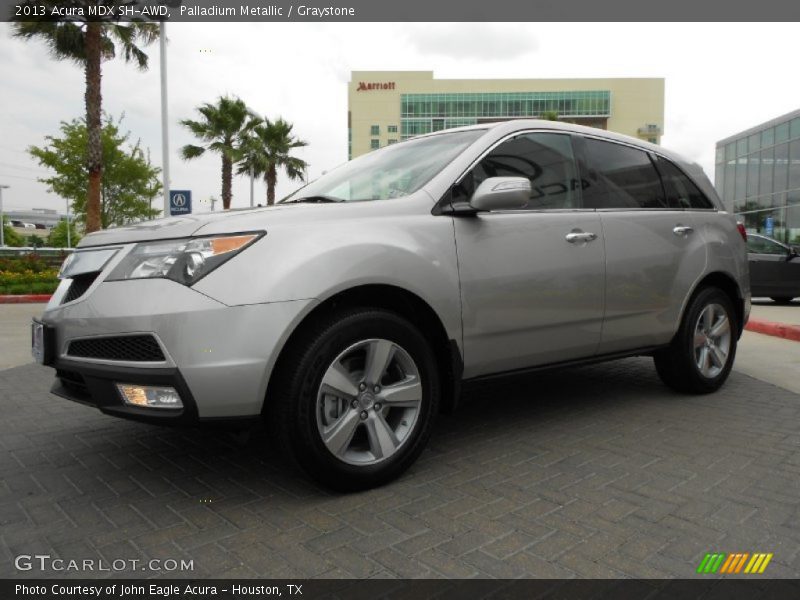 Palladium Metallic / Graystone 2013 Acura MDX SH-AWD