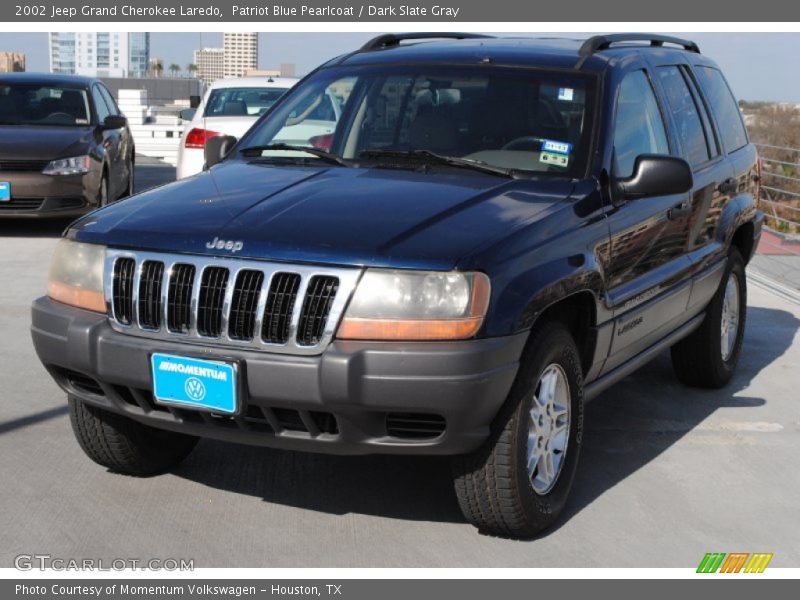 Patriot Blue Pearlcoat / Dark Slate Gray 2002 Jeep Grand Cherokee Laredo
