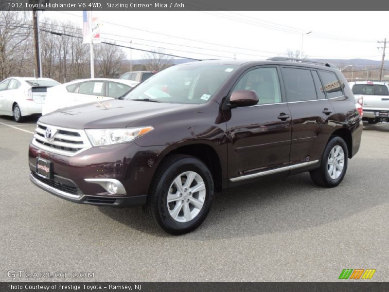 Sizzling Crimson Mica / Ash 2012 Toyota Highlander V6 4WD