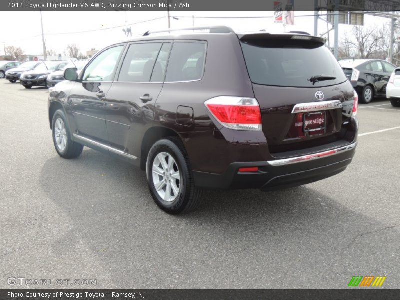 Sizzling Crimson Mica / Ash 2012 Toyota Highlander V6 4WD
