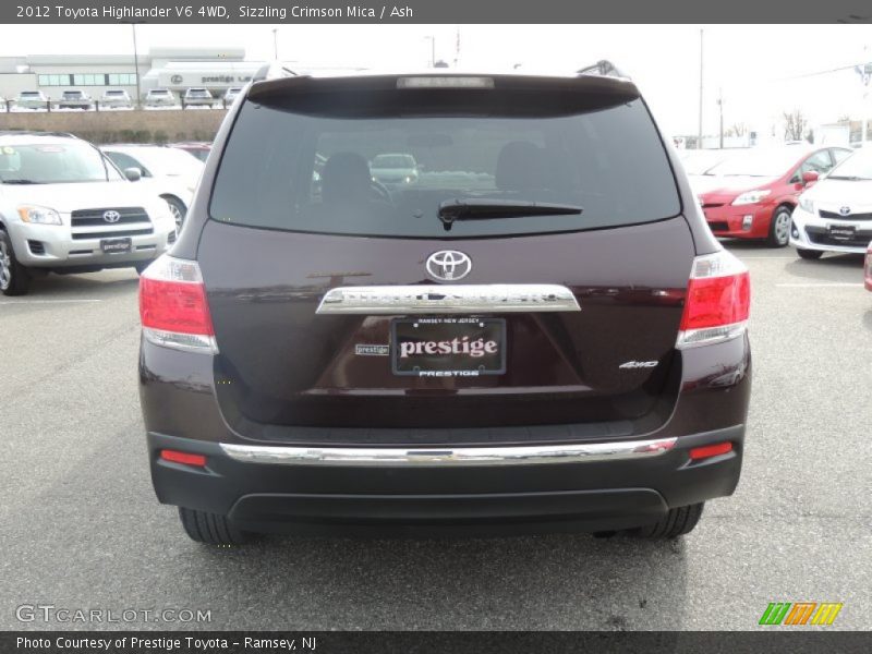 Sizzling Crimson Mica / Ash 2012 Toyota Highlander V6 4WD