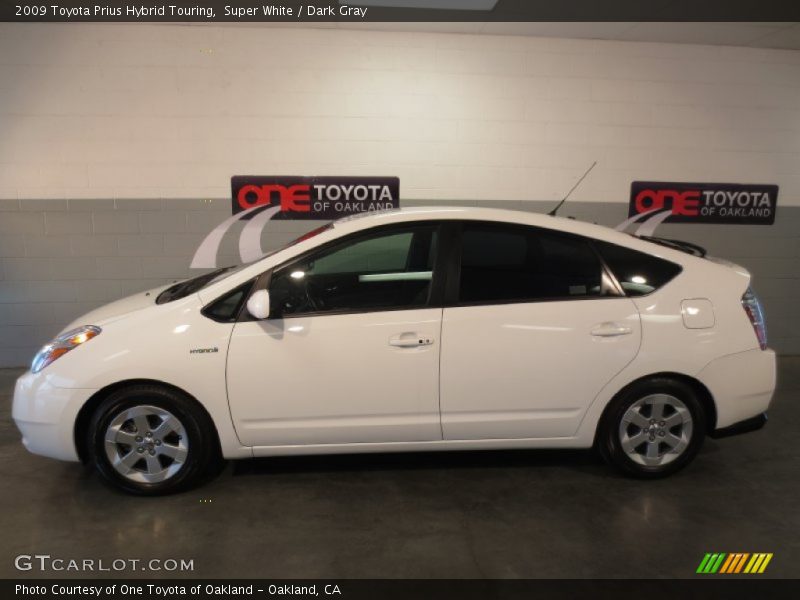 Super White / Dark Gray 2009 Toyota Prius Hybrid Touring