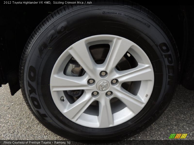 Sizzling Crimson Mica / Ash 2012 Toyota Highlander V6 4WD
