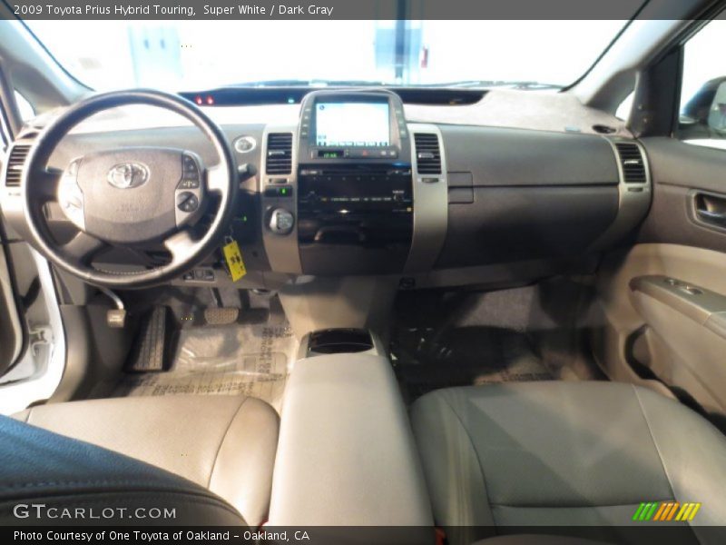 Super White / Dark Gray 2009 Toyota Prius Hybrid Touring