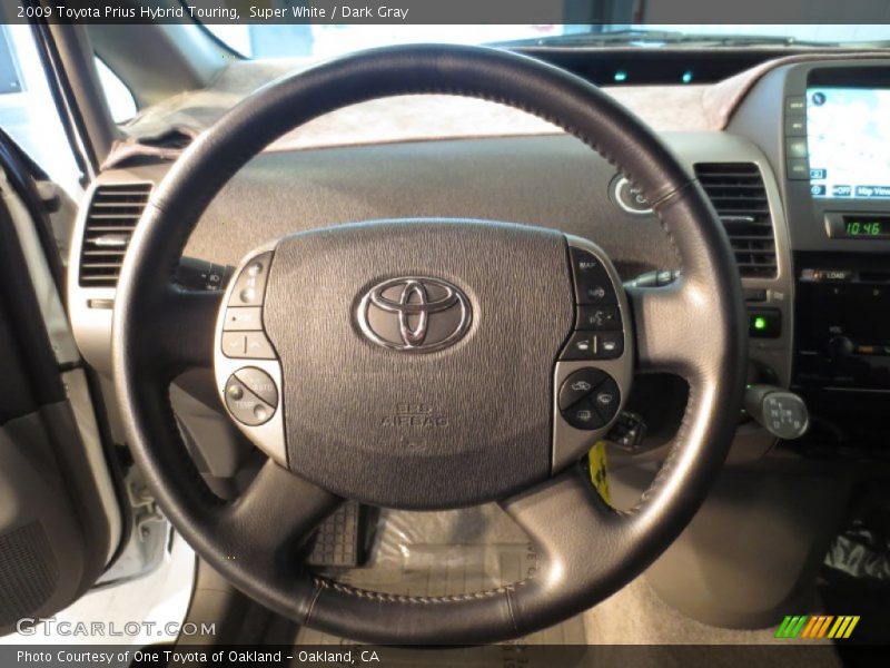 Super White / Dark Gray 2009 Toyota Prius Hybrid Touring