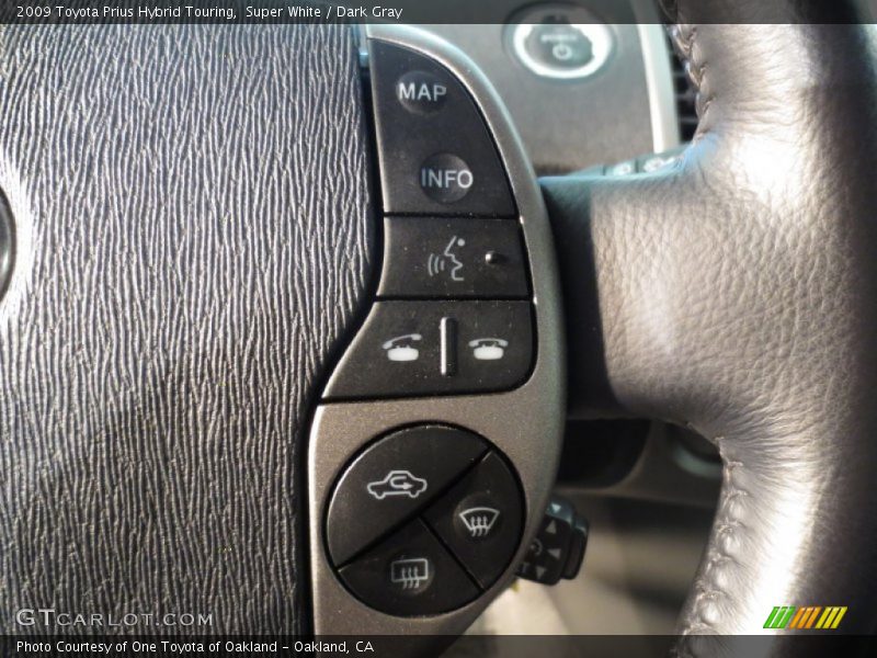 Super White / Dark Gray 2009 Toyota Prius Hybrid Touring