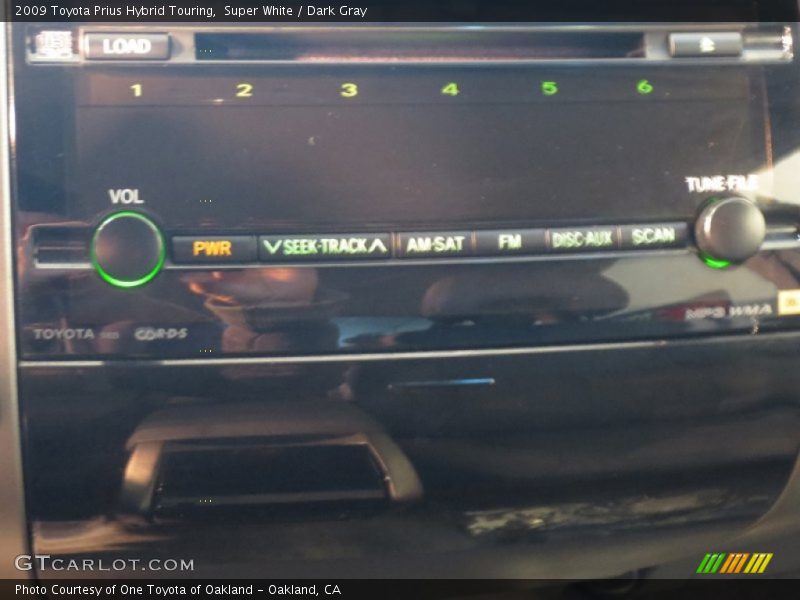 Super White / Dark Gray 2009 Toyota Prius Hybrid Touring