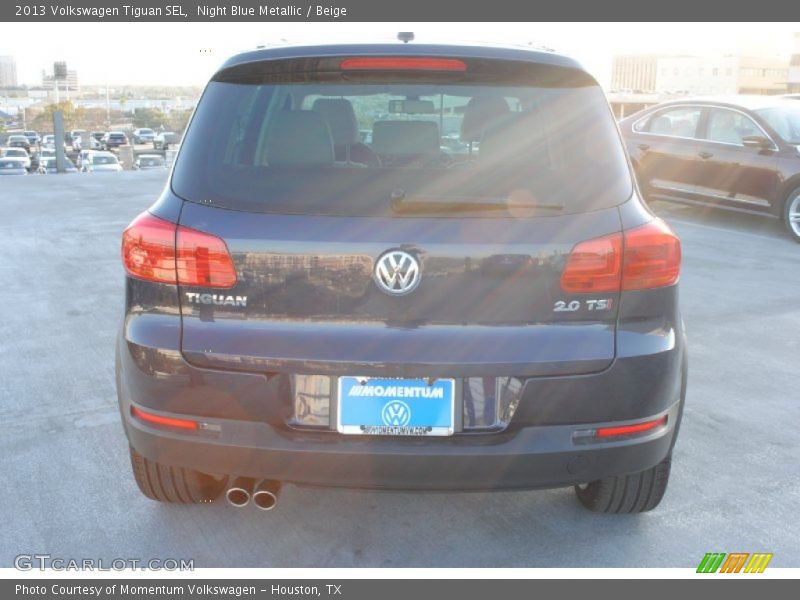 Night Blue Metallic / Beige 2013 Volkswagen Tiguan SEL