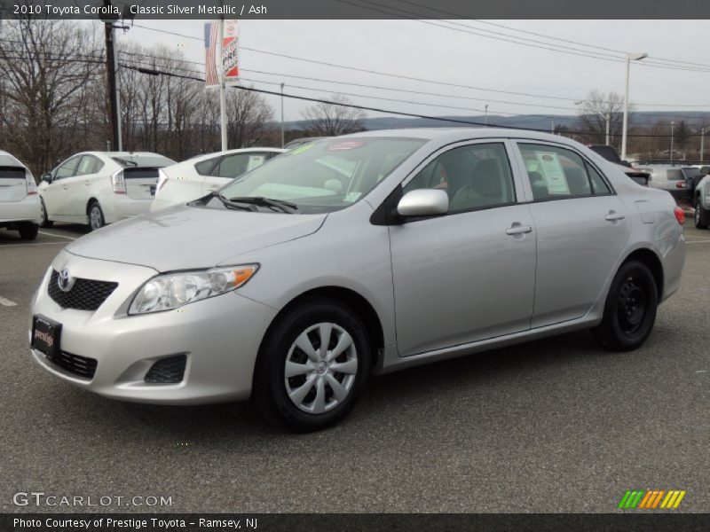 Classic Silver Metallic / Ash 2010 Toyota Corolla