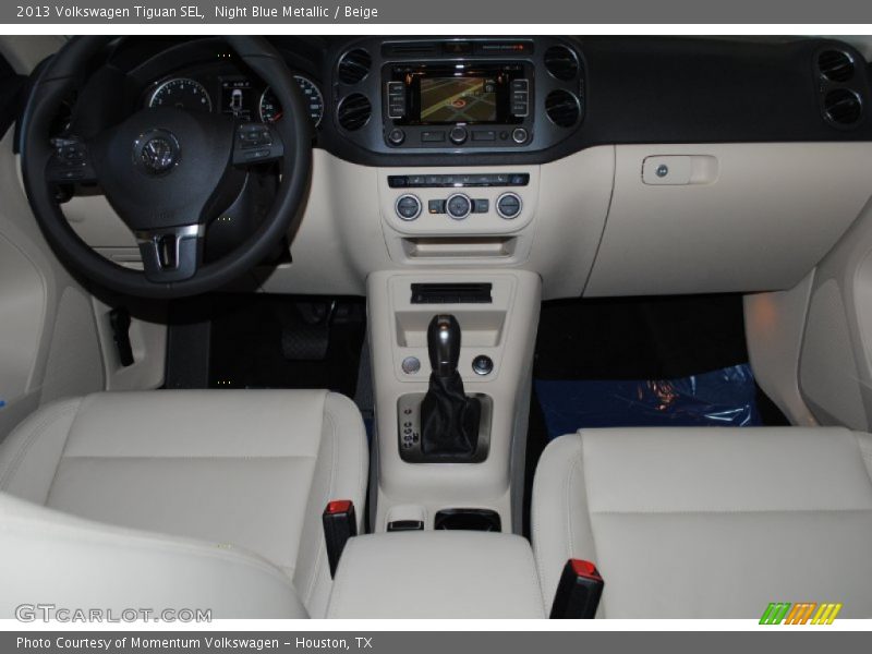 Night Blue Metallic / Beige 2013 Volkswagen Tiguan SEL