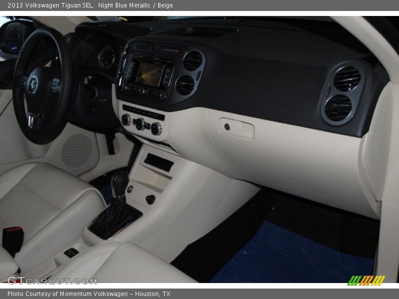 Night Blue Metallic / Beige 2013 Volkswagen Tiguan SEL
