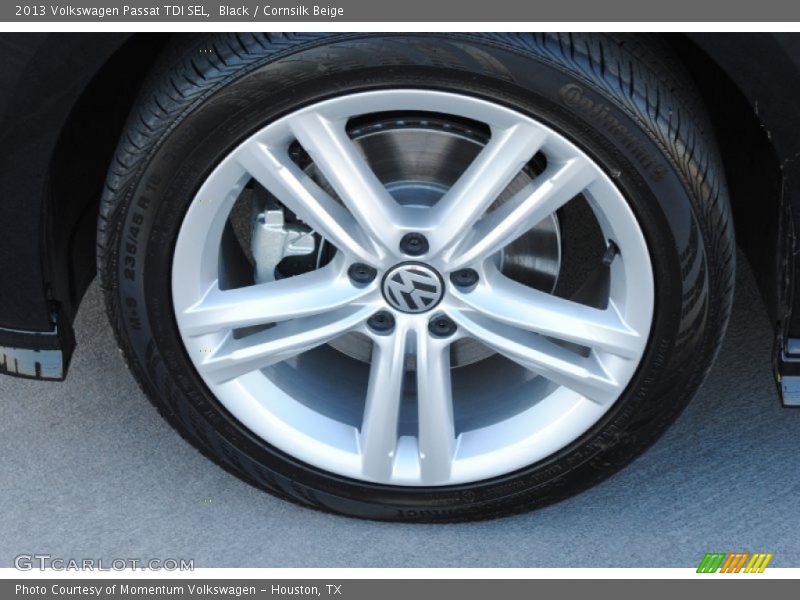 Black / Cornsilk Beige 2013 Volkswagen Passat TDI SEL