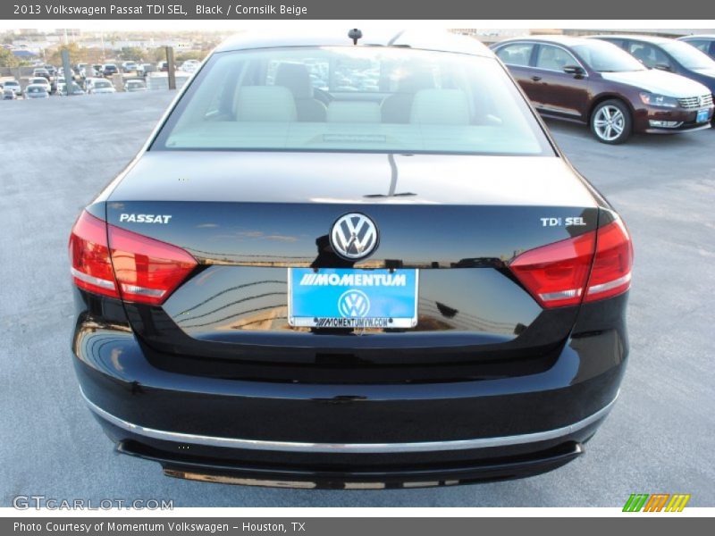 Black / Cornsilk Beige 2013 Volkswagen Passat TDI SEL