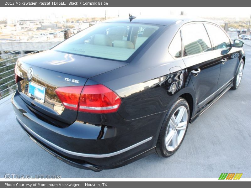 Black / Cornsilk Beige 2013 Volkswagen Passat TDI SEL