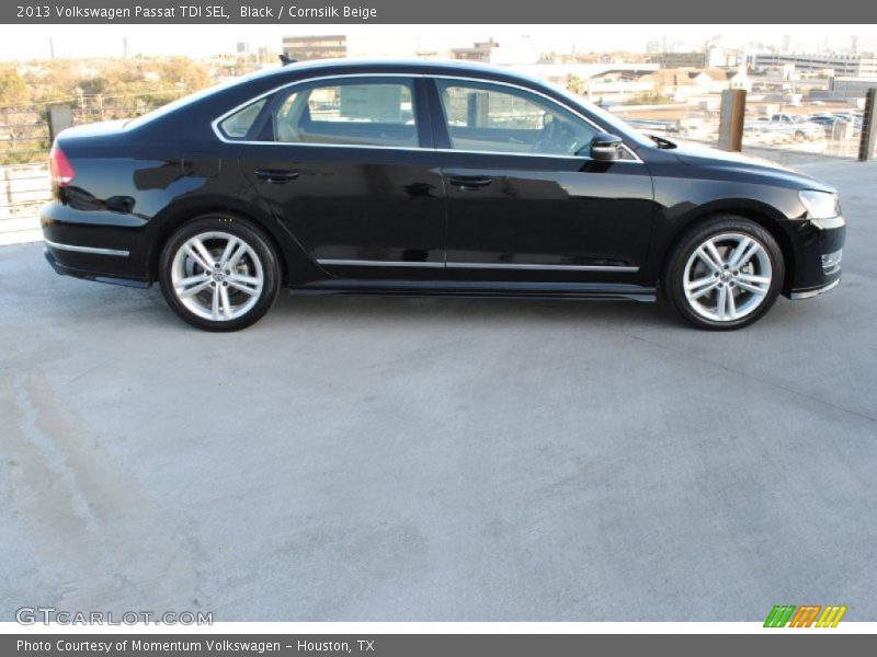 Black / Cornsilk Beige 2013 Volkswagen Passat TDI SEL