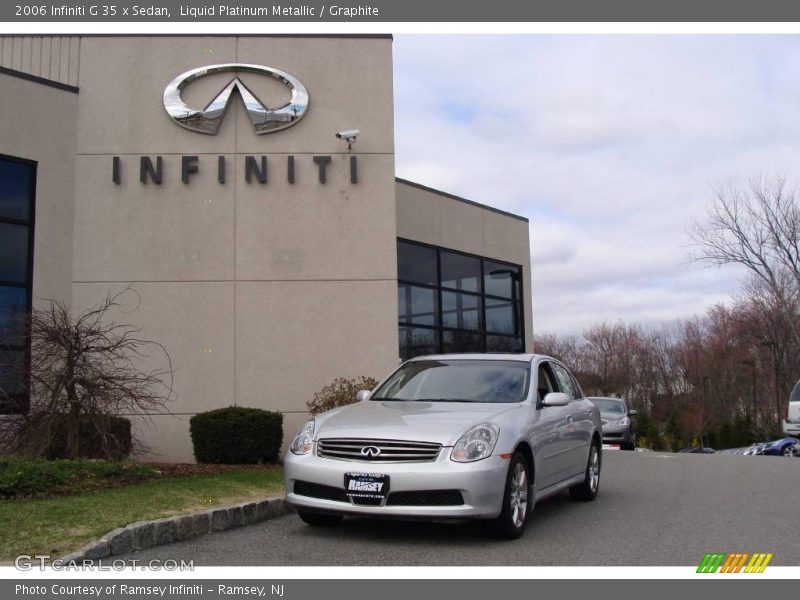 Liquid Platinum Metallic / Graphite 2006 Infiniti G 35 x Sedan