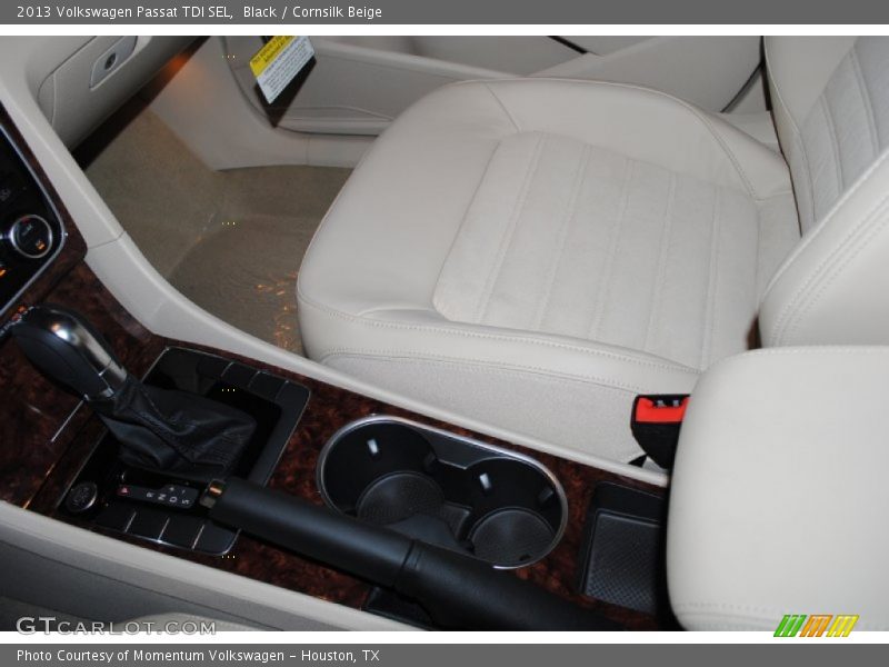 Black / Cornsilk Beige 2013 Volkswagen Passat TDI SEL