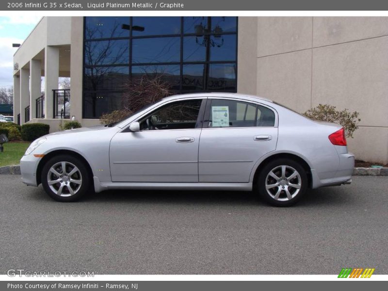 Liquid Platinum Metallic / Graphite 2006 Infiniti G 35 x Sedan